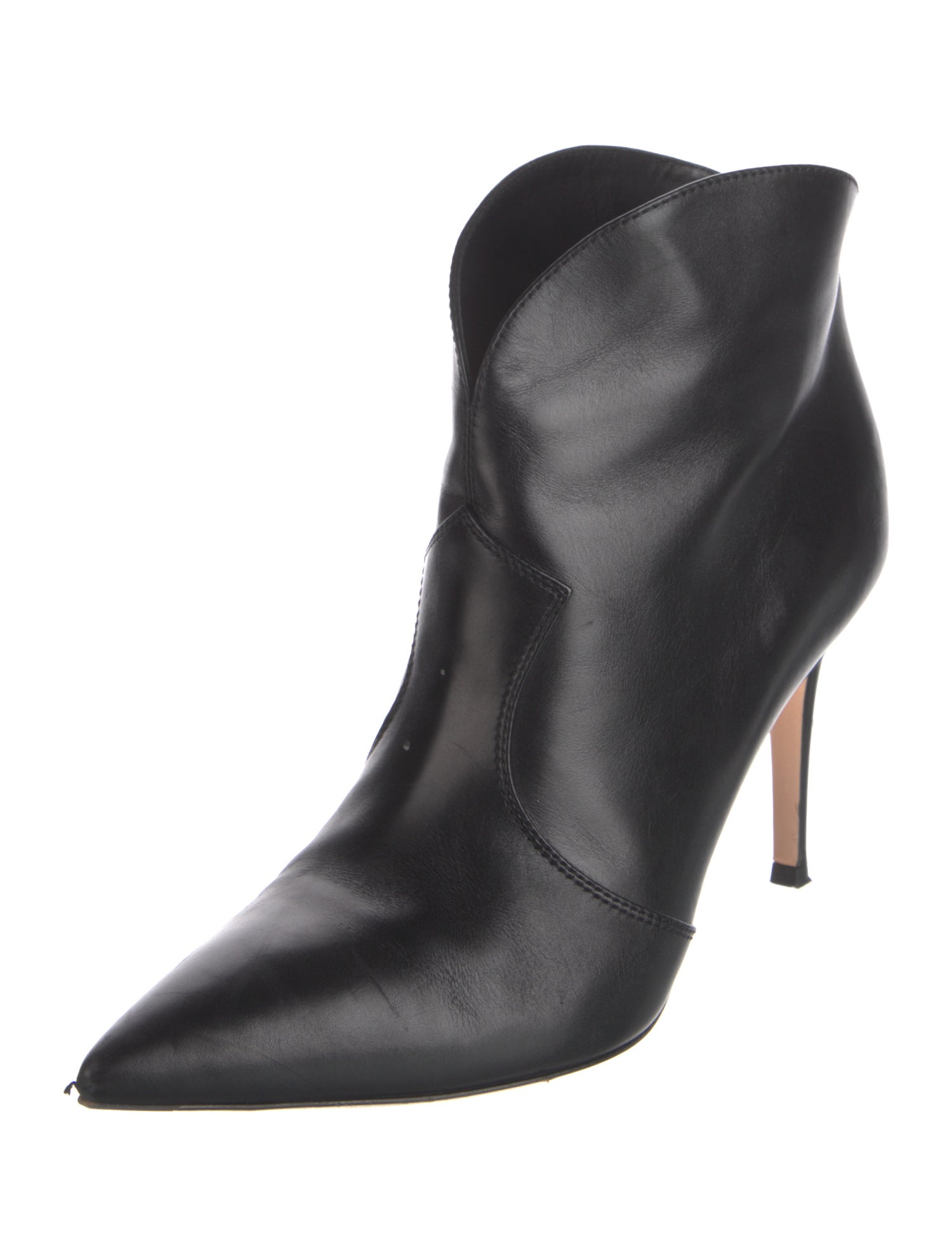 Gianvito Rossi Leather Western Boots