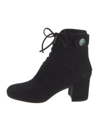 Gianvito Rossi Suede Lace-Up Boots