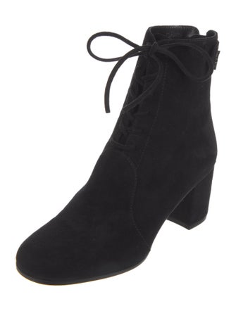 Gianvito Rossi Suede Lace-Up Boots