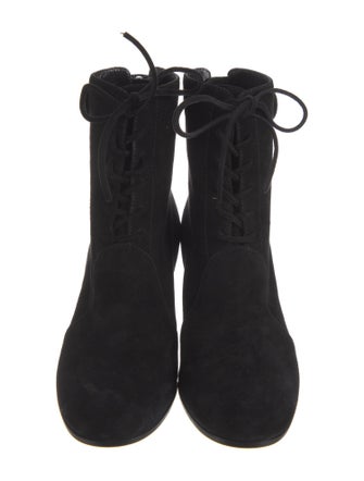 Gianvito Rossi Suede Lace-Up Boots