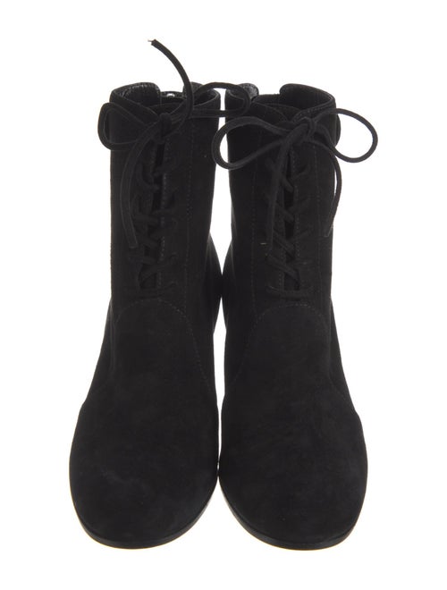 Gianvito Rossi Suede Lace-Up Boots