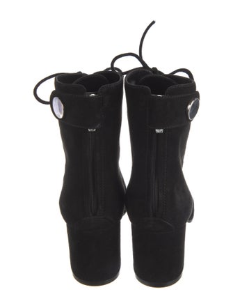 Gianvito Rossi Suede Lace-Up Boots