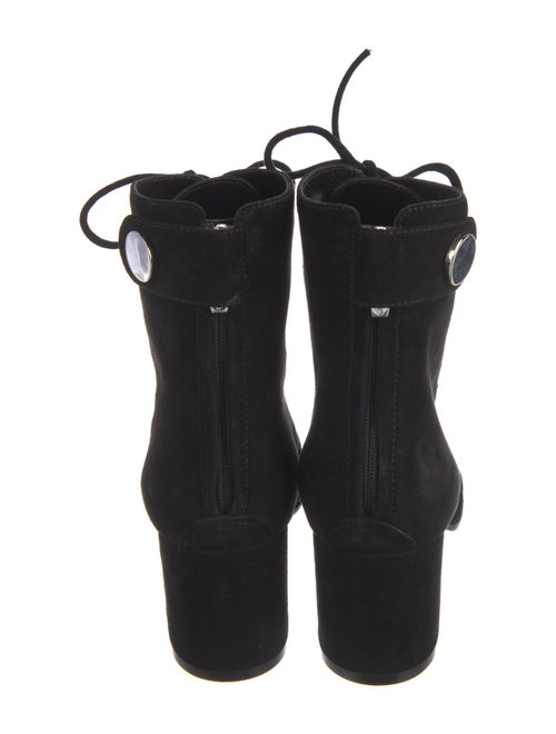 Gianvito Rossi Suede Lace-Up Boots