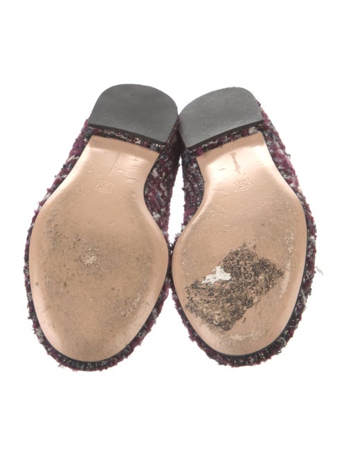 Gianvito Rossi Tweed Tweed Pattern Mary Jane Flats
