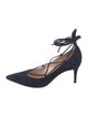 Gianvito Rossi Suede T-Strap Pumps