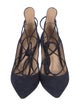 Gianvito Rossi Suede T-Strap Pumps