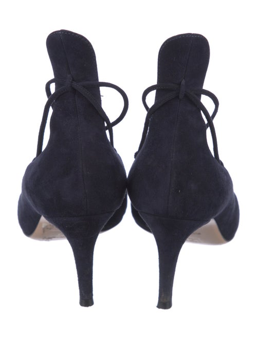 Gianvito Rossi Suede T-Strap Pumps