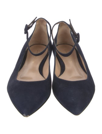 Gianvito Rossi Suede Flats
