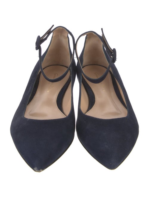 Gianvito Rossi Suede Flats