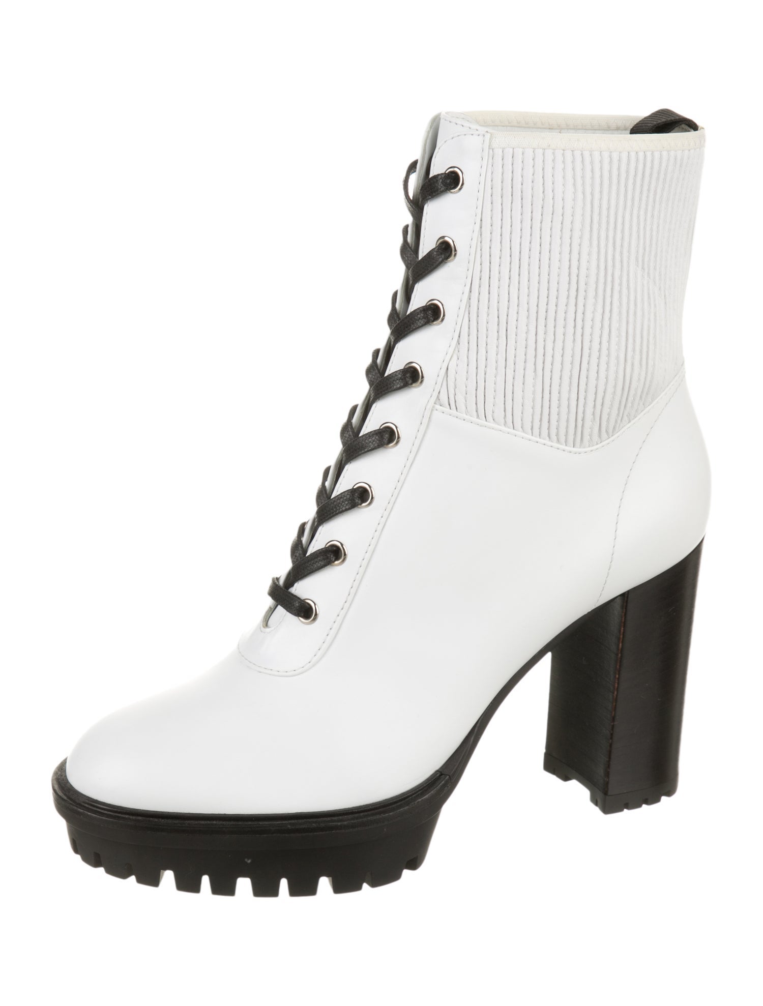 Gianvito Rossi Leather Combat Boots