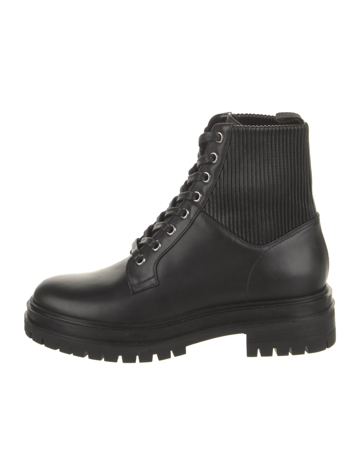 Gianvito Rossi Leather Combat Boots