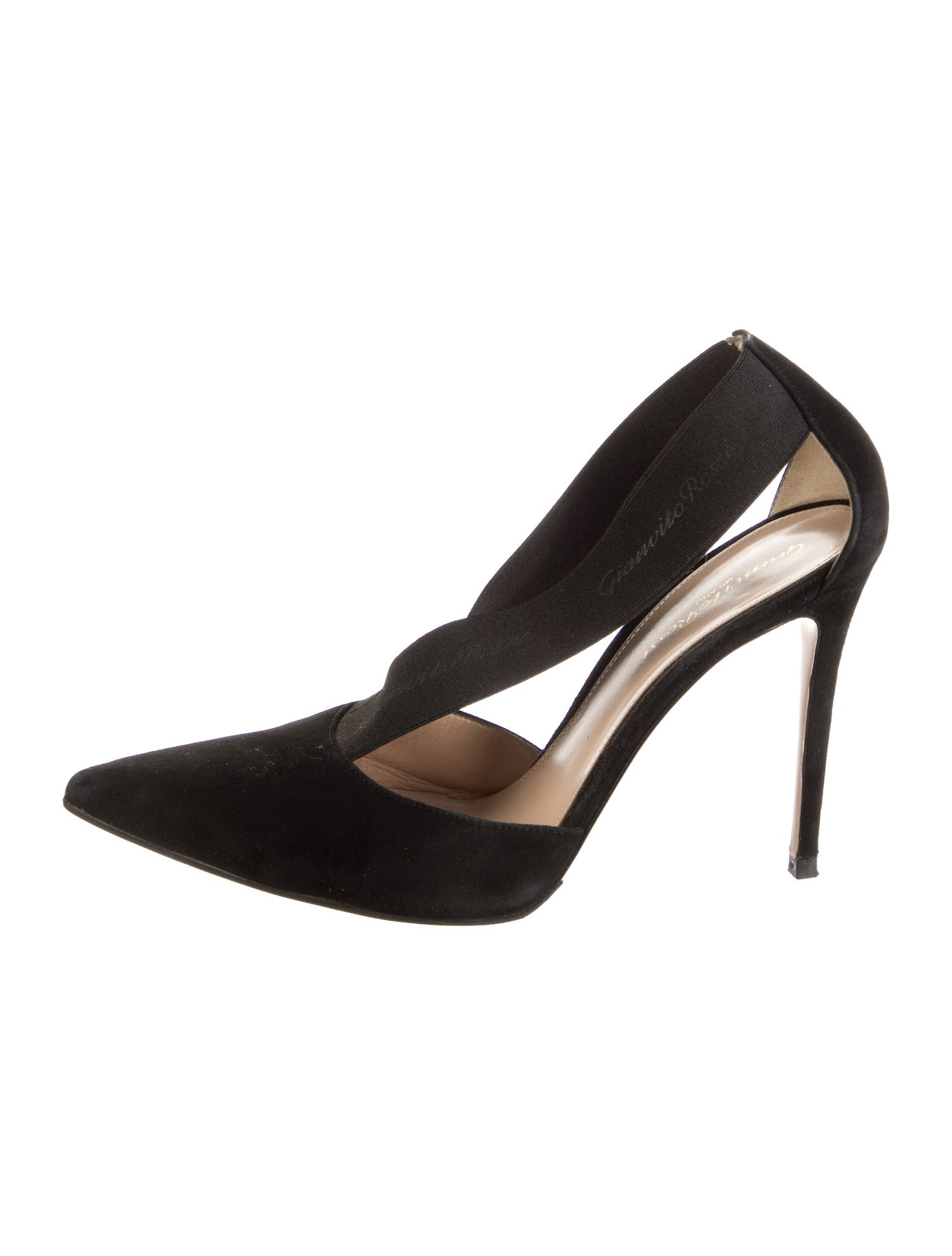 Gianvito Rossi Suede D'Orsay Pumps