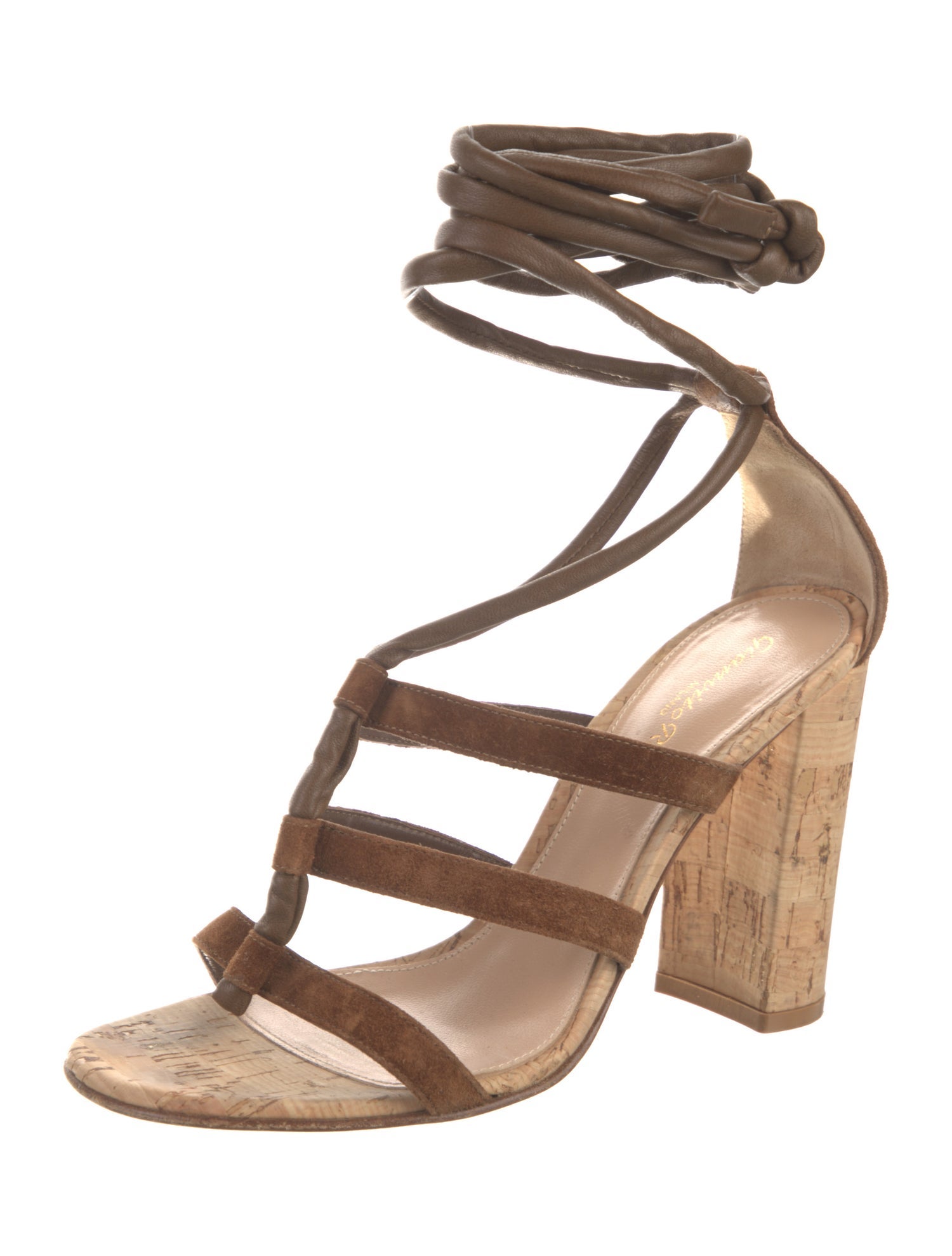 Gianvito Rossi Suede Gladiator Sandals