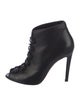 Gianvito Rossi Leather Lace-Up Boots