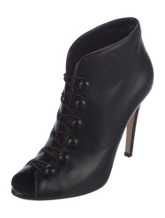 Gianvito Rossi Leather Lace-Up Boots