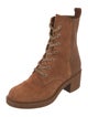 Gianvito Rossi Suede Combat Boots