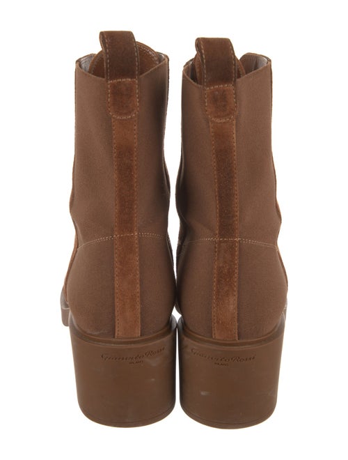 Gianvito Rossi Suede Combat Boots