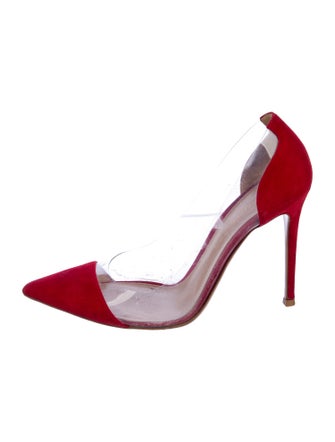 Gianvito Rossi Suede D'Orsay Pumps