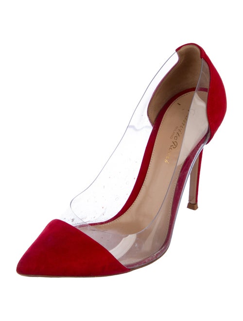 Gianvito Rossi Suede D'Orsay Pumps