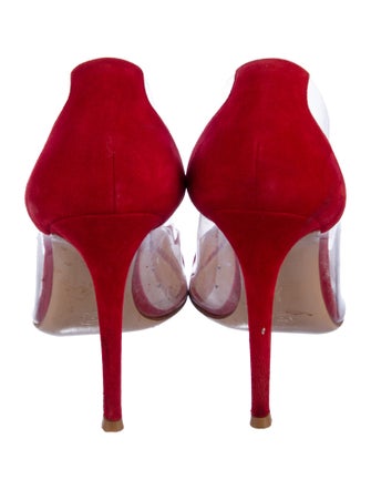 Gianvito Rossi Suede D'Orsay Pumps