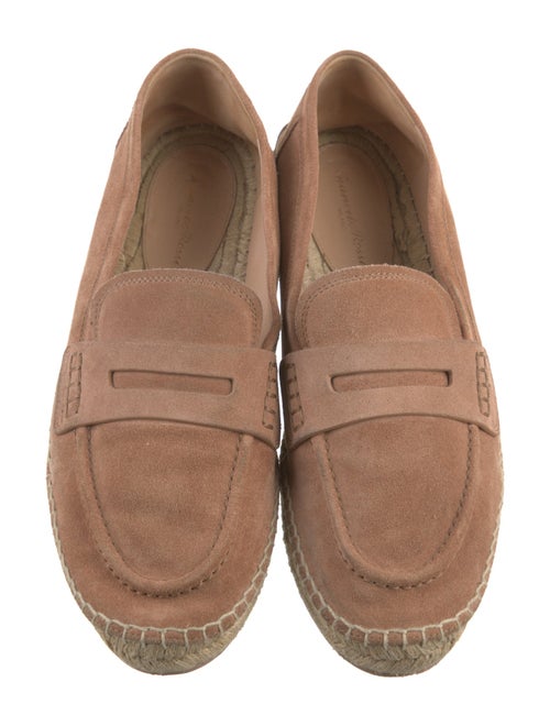 Gianvito Rossi Suede Whipstitch Trim Espadrilles