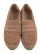 Gianvito Rossi Suede Whipstitch Trim Espadrilles