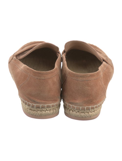 Gianvito Rossi Suede Whipstitch Trim Espadrilles