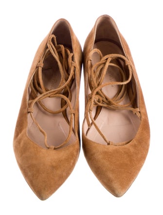 Gianvito Rossi Suede Flats