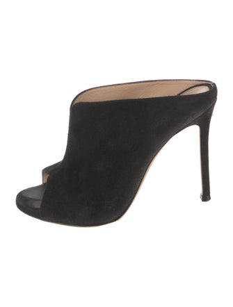 Gianvito Rossi Suede Mules