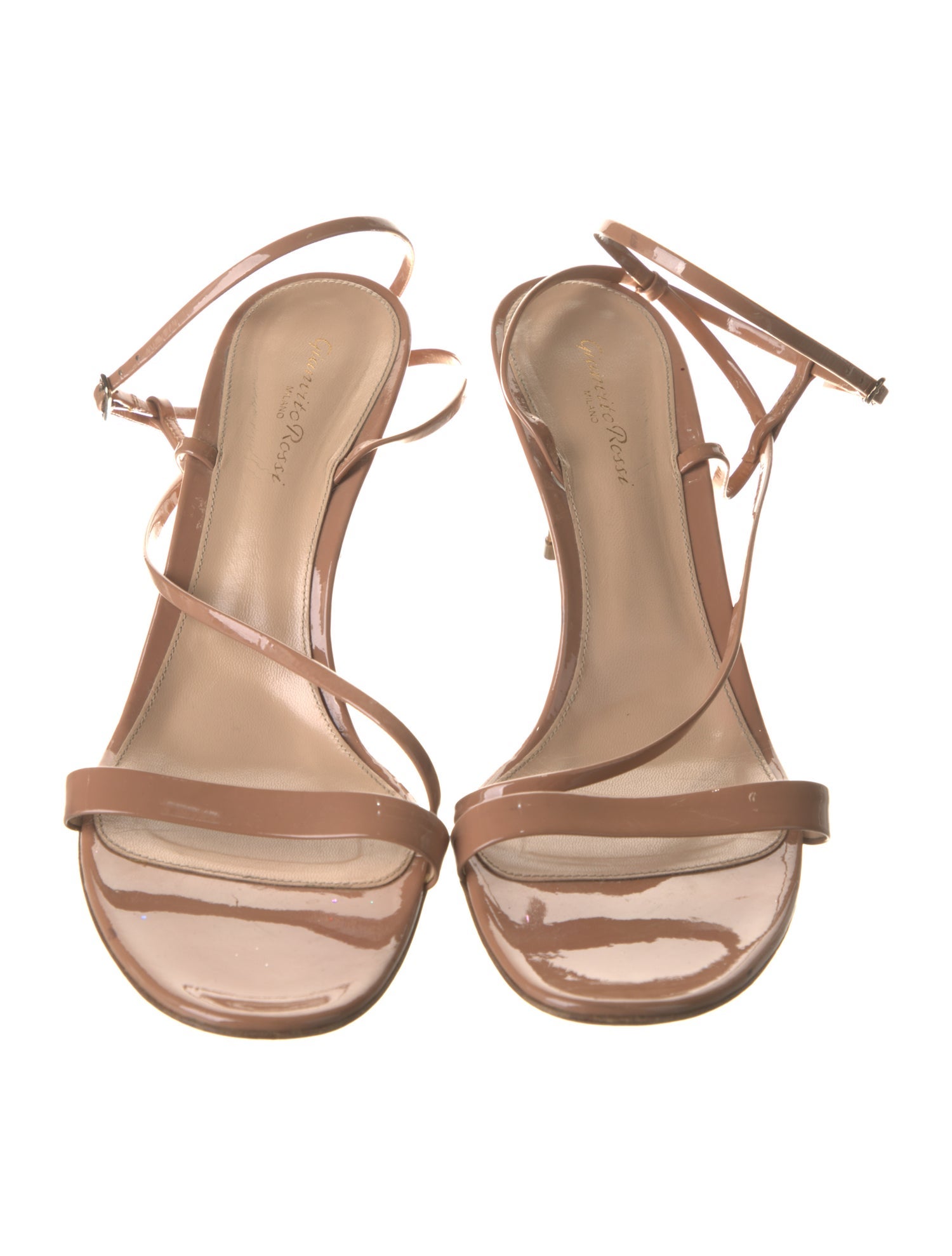 Gianvito Rossi Patent Leather Slingback Sandals