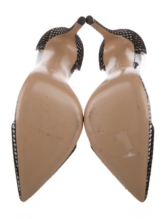 Gianvito Rossi Glitter Printed Pumps