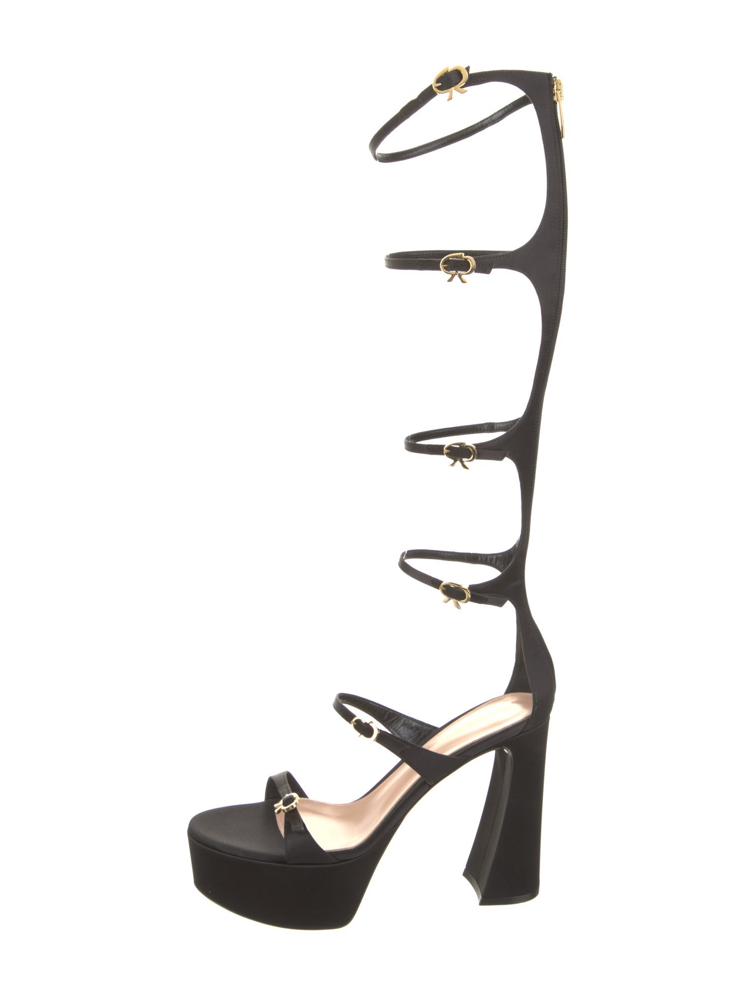 Gianvito Rossi Satin Gladiator Sandals w/ Tags
