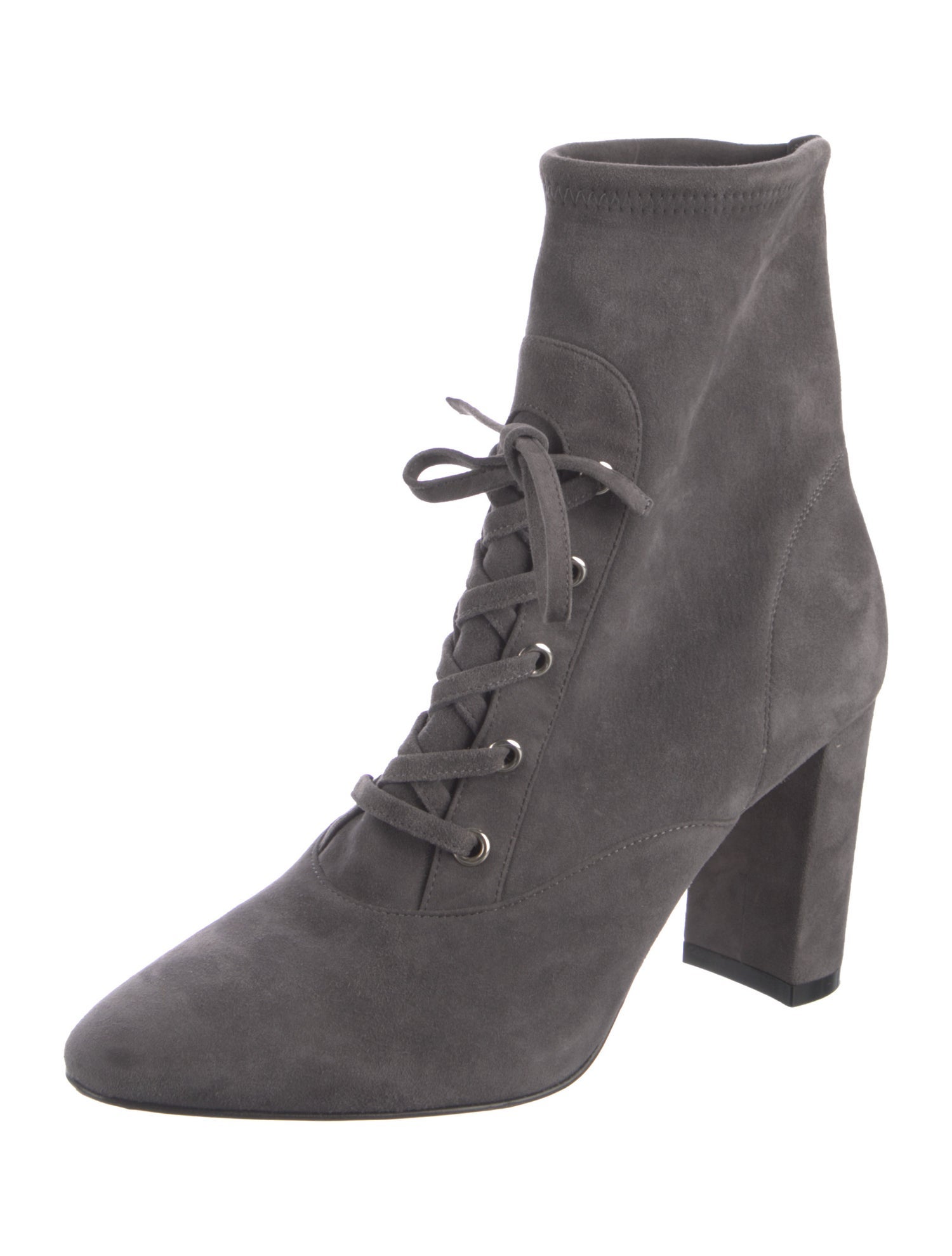 Gianvito Rossi Suede Lace-Up Boots