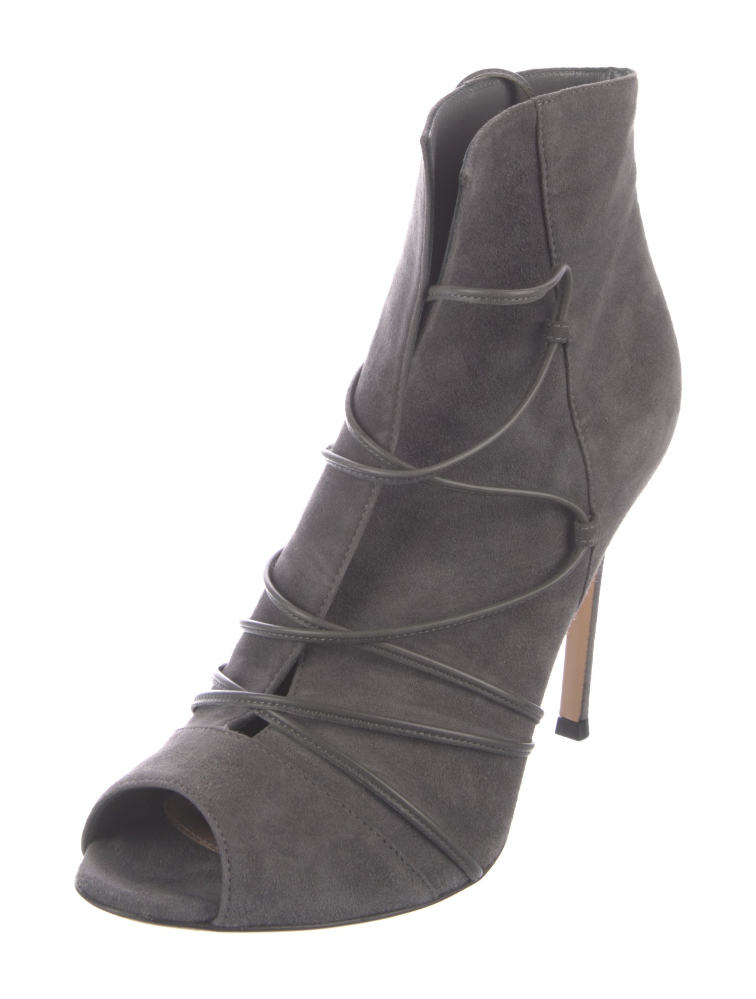 Gianvito Rossi Suede Lace-Up Boots