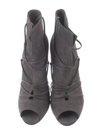Gianvito Rossi Suede Lace-Up Boots