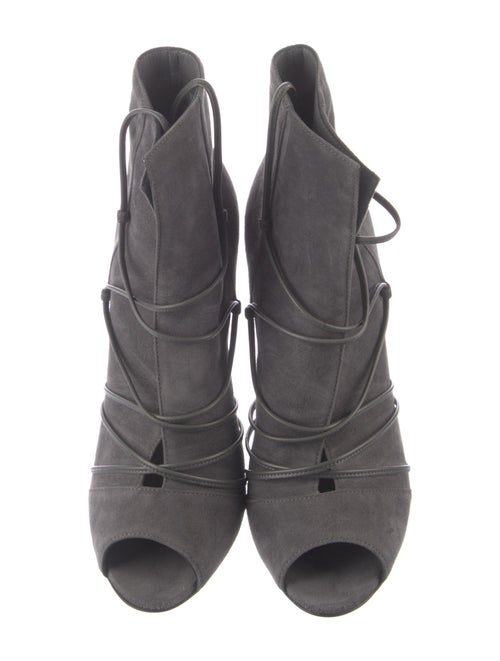 Gianvito Rossi Suede Lace-Up Boots