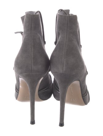 Gianvito Rossi Suede Lace-Up Boots
