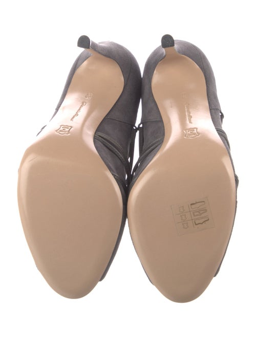 Gianvito Rossi Suede Lace-Up Boots