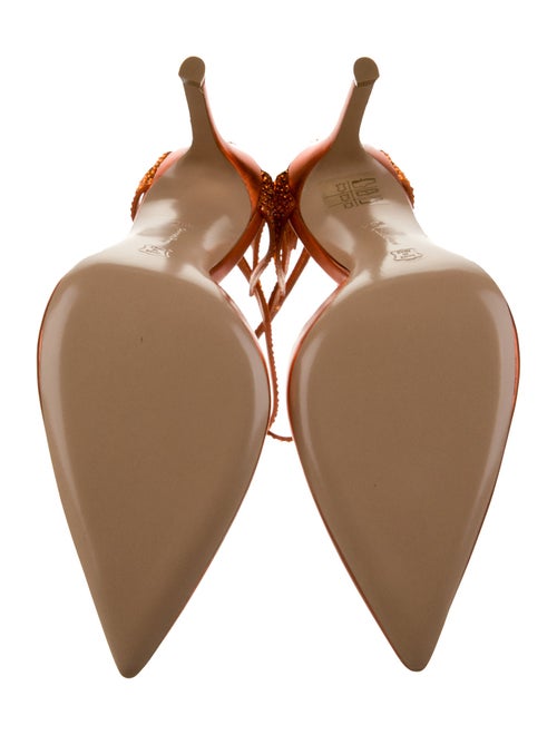 Gianvito Rossi Satin Crystal Embellishments D'Orsay Pumps