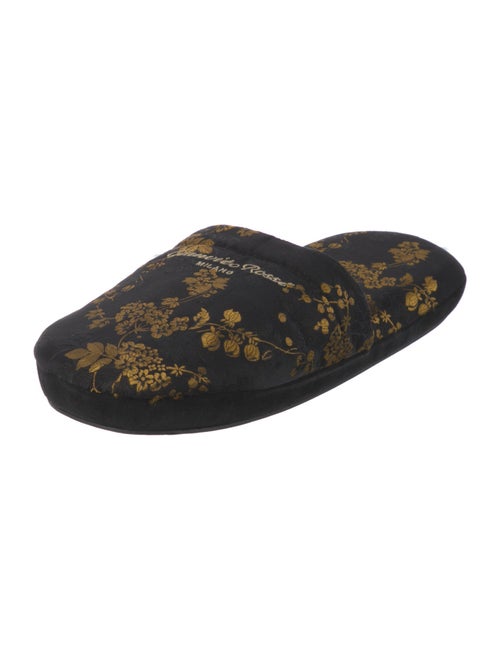 Gianvito Rossi Canvas Floral Print Mules