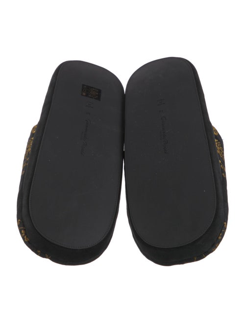 Gianvito Rossi Canvas Floral Print Mules