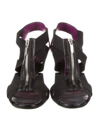 Gianvito Rossi Cutout Accent Slingback Sandals