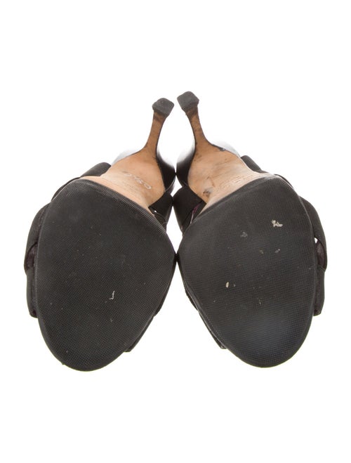 Gianvito Rossi Cutout Accent Slingback Sandals