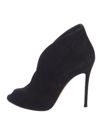 Gianvito Rossi Suede D'Orsay Pumps