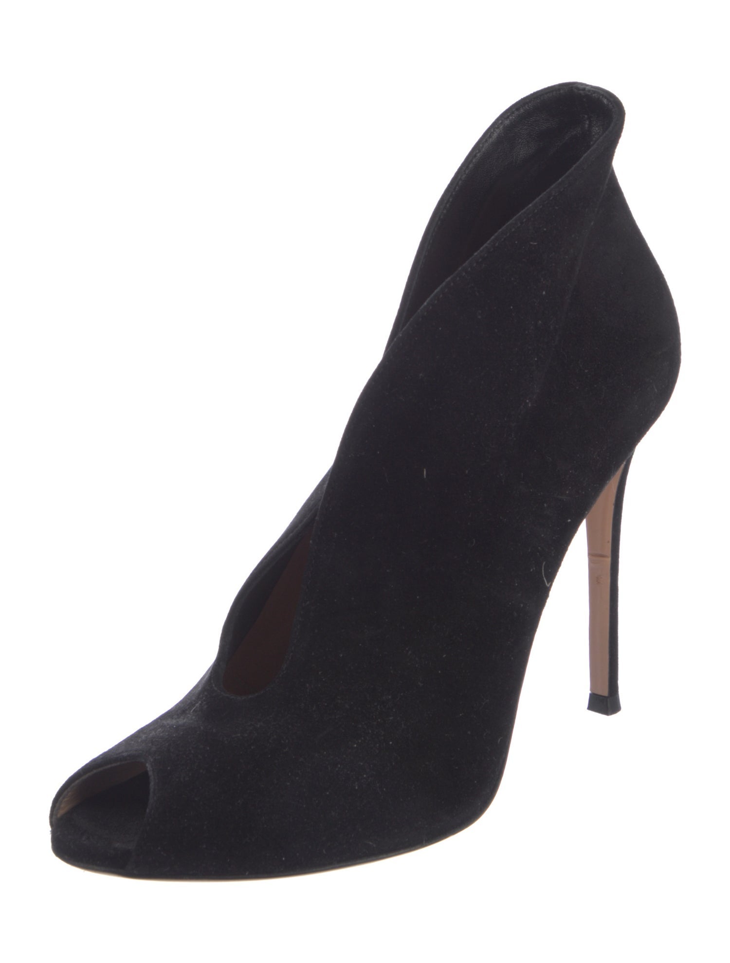 Gianvito Rossi Suede D'Orsay Pumps