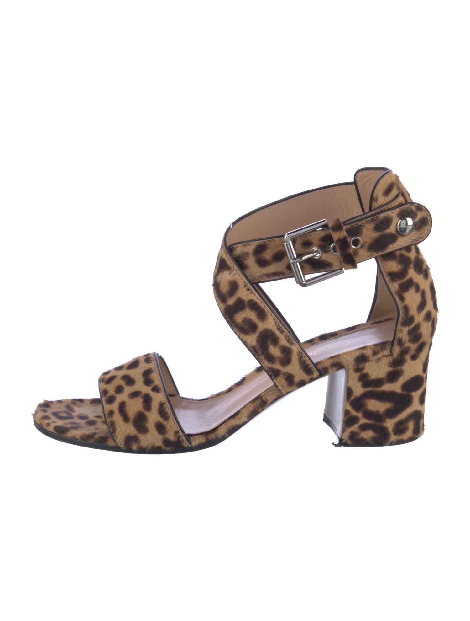 Gianvito Rossi Ponyhair Animal Print Sandals