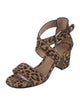 Gianvito Rossi Ponyhair Animal Print Sandals