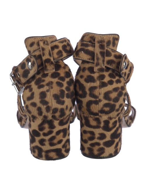 Gianvito Rossi Ponyhair Animal Print Sandals