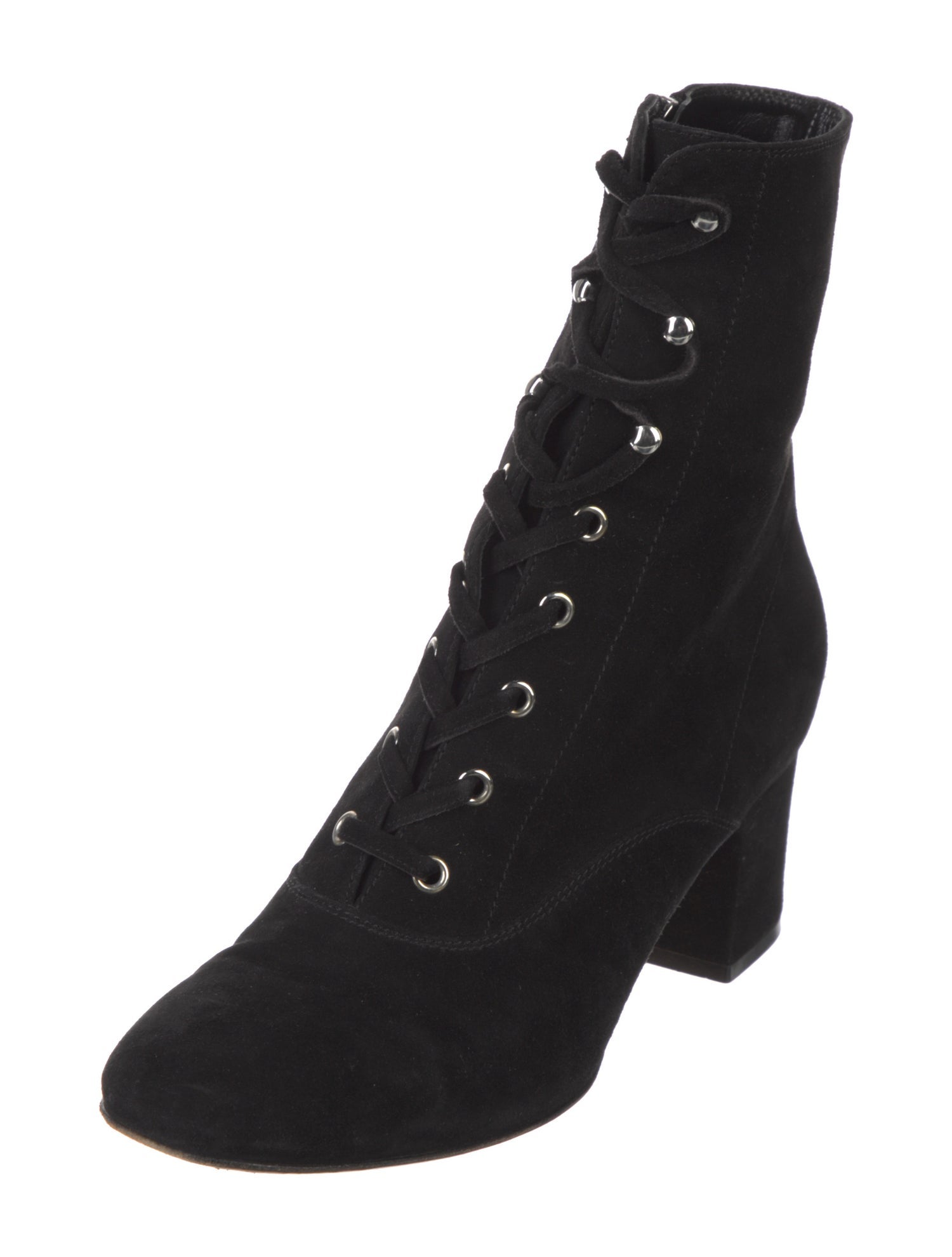 Gianvito Rossi Suede Combat Boots