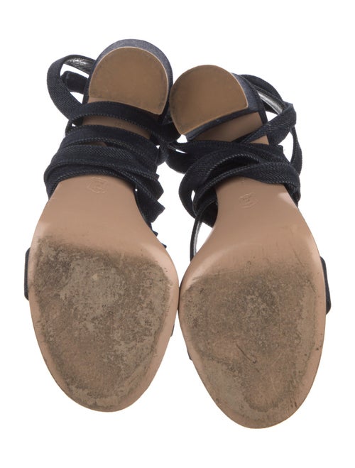 Gianvito Rossi Denim Gladiator Sandals